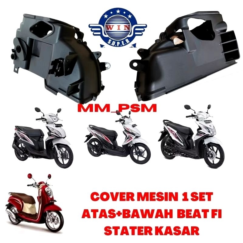 COVER MESIN BEAT FI STATER KASAR // SCOOPY FI STATER KASAR // VARIO FI 110 STATER KASAR // SPACY KAR