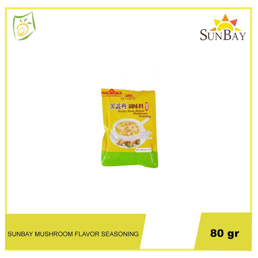 

Kaldu Jamur Sunbay 80gr - Sunbay Mushroom Flavor Seasoning 80gr