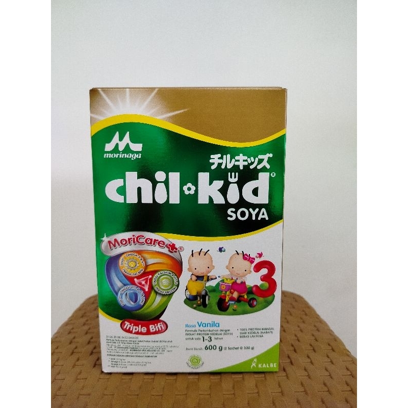 

Morinaga Chil Kid Soya Tahap 3 rasa vanila 600g usia 1-3 tahun