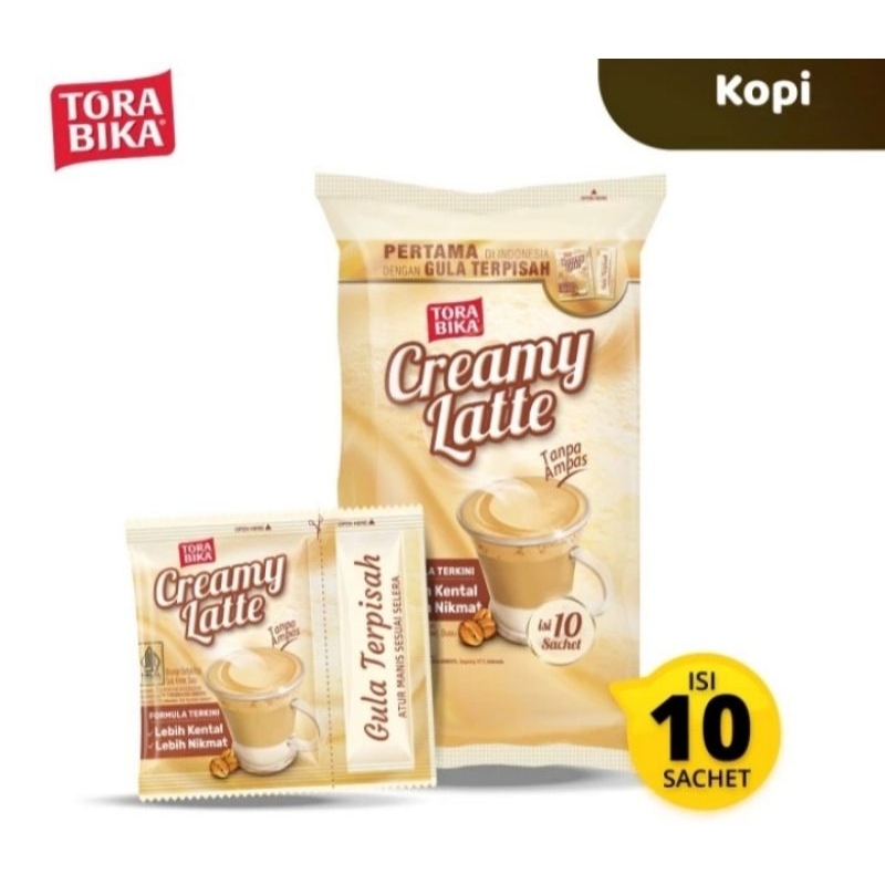 

Kopi Torabika Creamy Latte Bag 10 saset