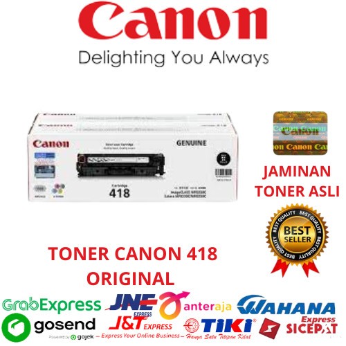 TONER CATRIDGE CANON 418 Black ORIGINAL INK