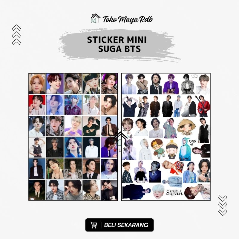 

Sticker Suga BTS | Stiker Min Yoongi BTS ARMY BANGTAN BTS21 KPOP