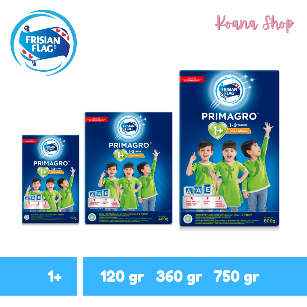 Frisian Flag Primagro Susu Pertumbuhan 1+ (1-3 Tahun)