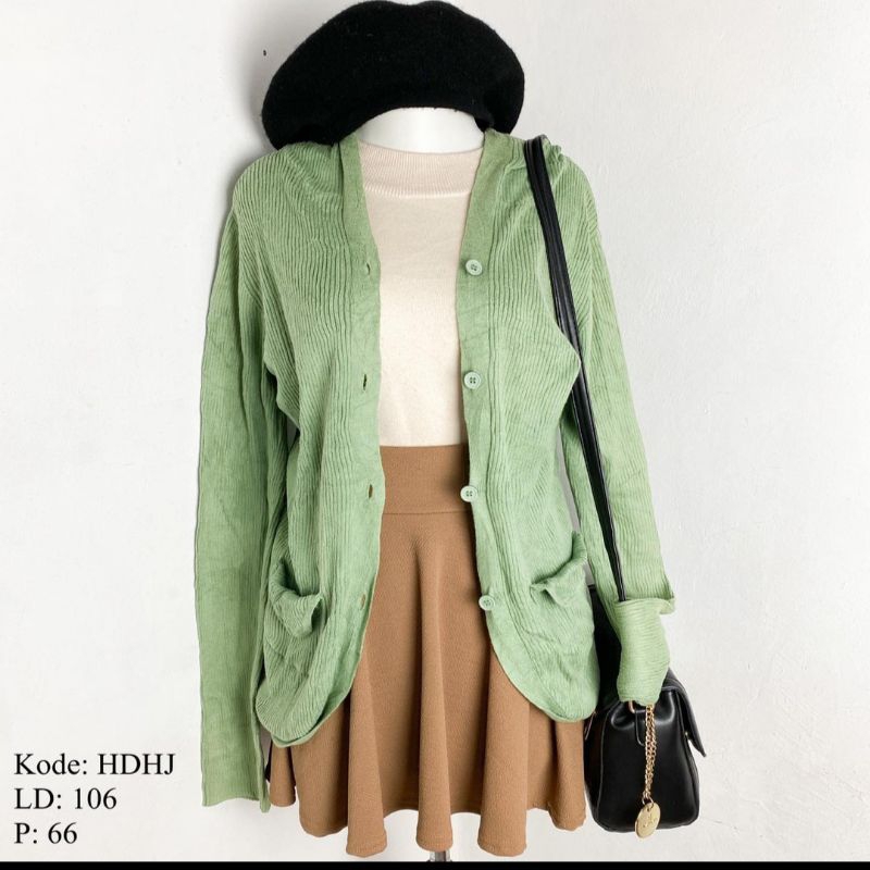 Cardigan Hijau Preloved