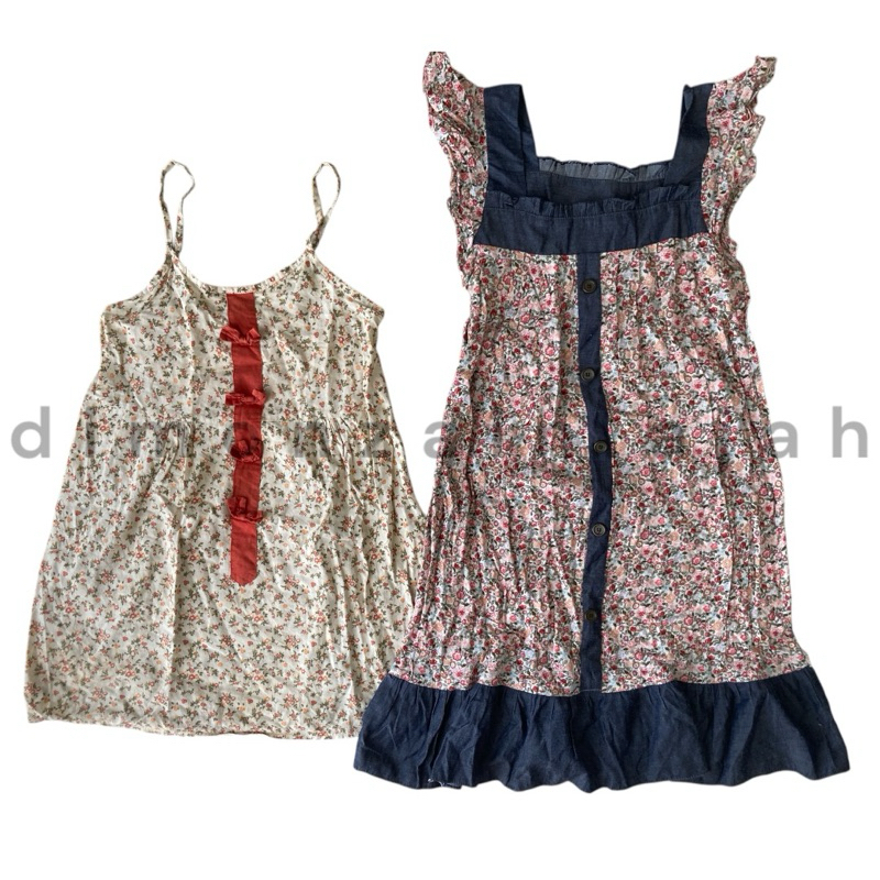 Flowery Tanktop & Dress Teen remaja - preloved