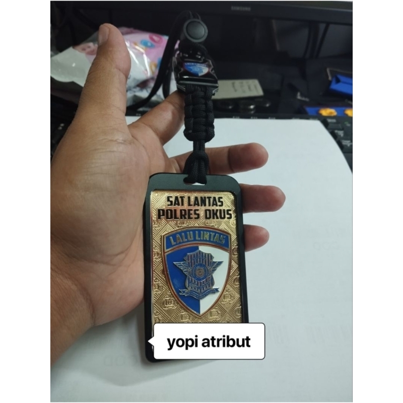 

lanyard id card lantas polri free costum desain
