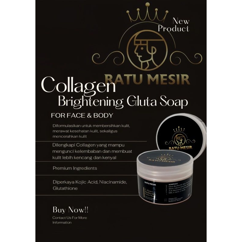 ratu mesir - collagen brightening gluta soap BPOM
