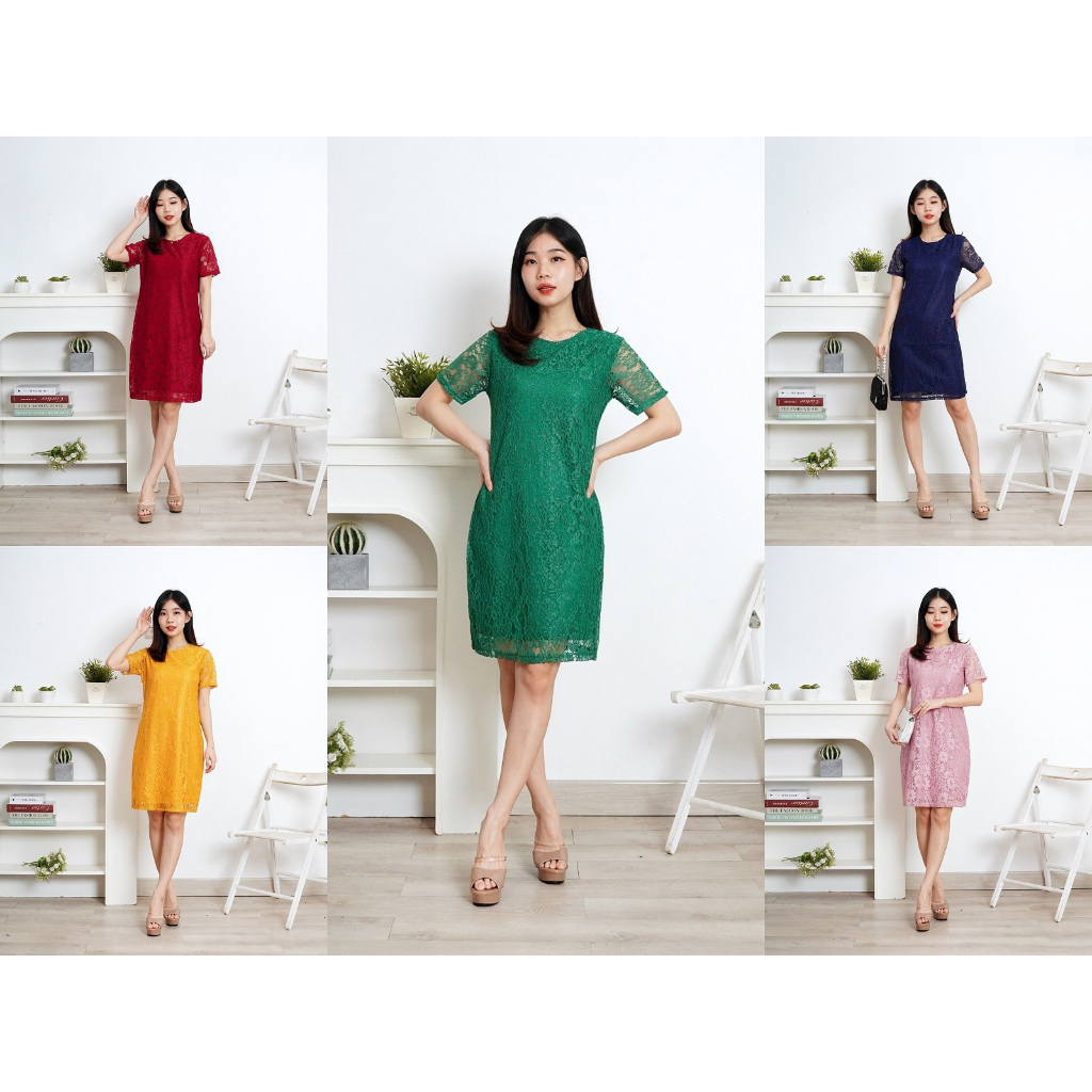 Minidres Seragam Mididress Natalan Dris Geraja Korean Style Dreaas Pendek Pesta Baju Christmas Cewek