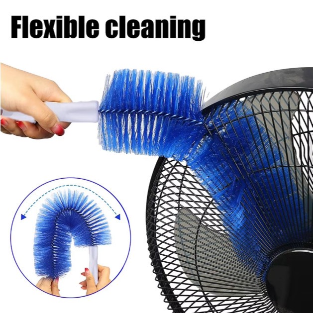 Fan Brush Alat Pembersih Kipas Angin Sikat Penghilang Debu Meja Sofa Gagang Panjang Bisa Ditekuk Ac 