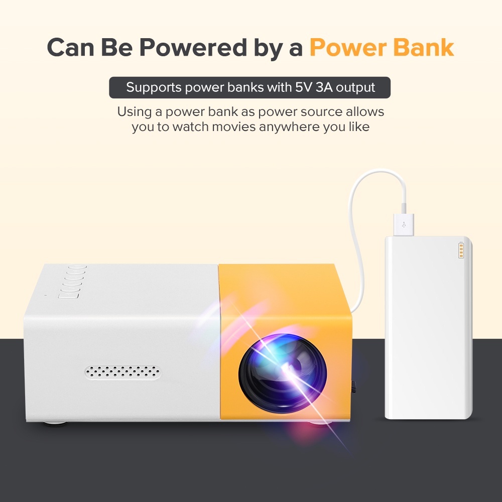 Proyektor mini YG300 Portable Led mini Proyektor hp mini Home Theater Proyektor