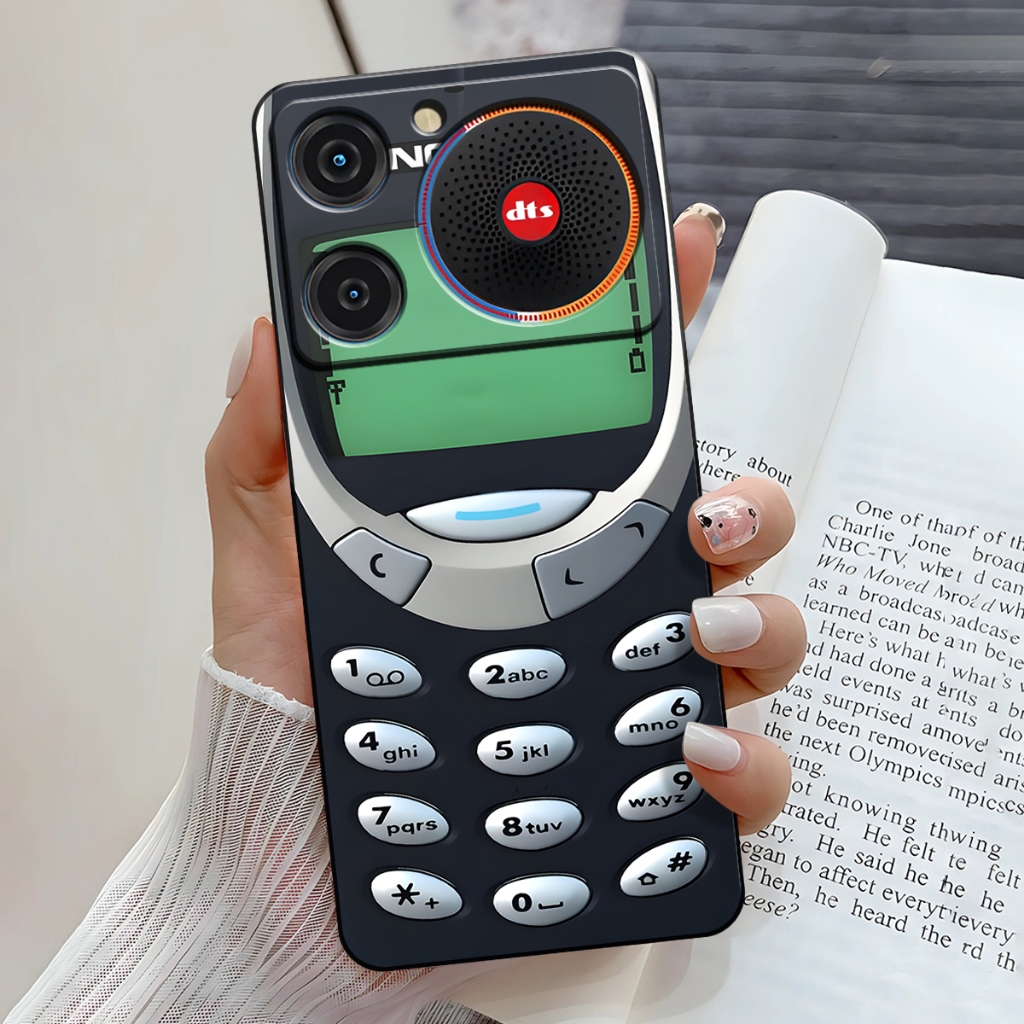 Softcase Hp ZTE Nubia Music Terbaru 2024 Case Fashion Motif Hp Jadul Case Anti Slip Pelindung Cover 