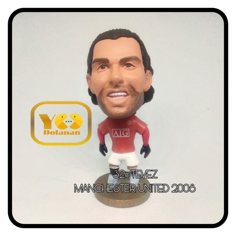 32# TEVEZ - MANCHESTER UNITED 2008 SOCCERWE KODOTO FIGURE PEMAIN BOLA