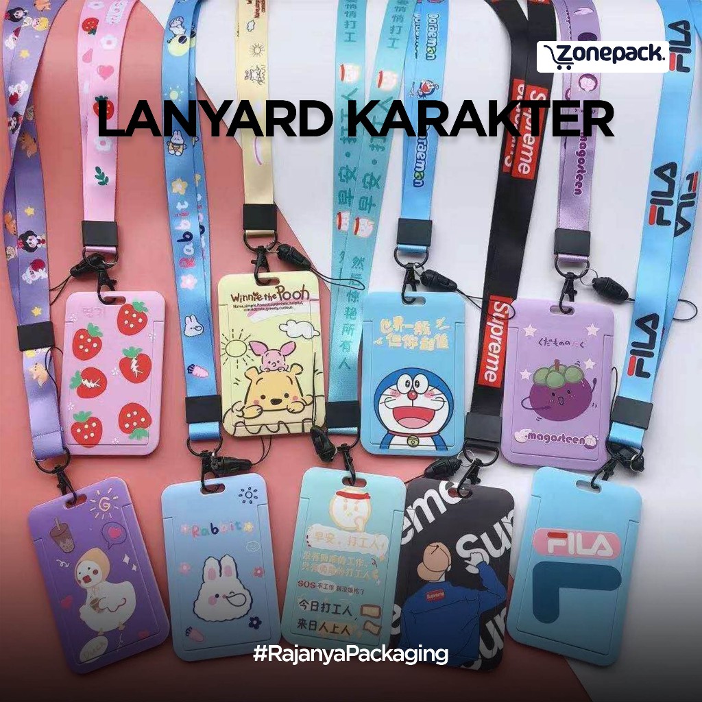 

Gantungan Name Tag Kartun | Lanyard Motif Karakter Lucu | Gantungan ID Card Holder E-Toll, Flazz, E-Money | Id Card Name Tag | Name Tag Motif Kartun | Gantungan Tali Akses Kantor MRT Busway