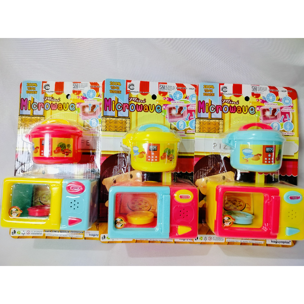 MAINAN KGP 710 MINI MICROWAVE & MAGICOM RICE COOKER OVEN MASAK MASAKAN KITCHEN SET COOKING