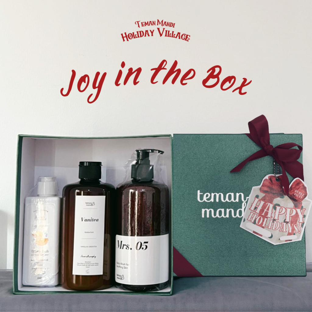

JOY IN THE BOX - Hampers Holiday Christmas New Year 2024 2025 Teman Mandi | UNDER 350K Body Wash Baby Kids Bubble Bath Refill Sabun Mandi Tangan Busa