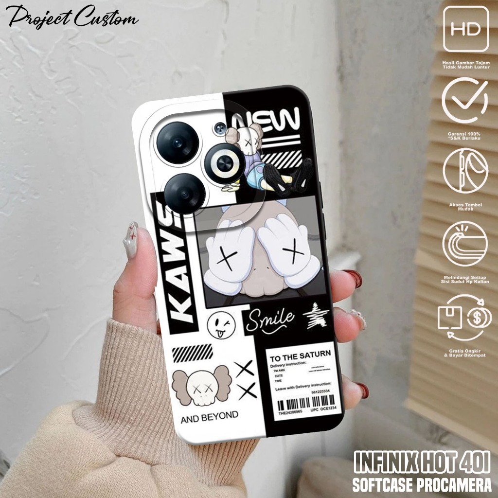 Case INFINIX HOT 40i - Casing Hp INFINIX HOT 40i ( AES ) Silikon Hp INFINIX HOT 40i - Softcase Hp IN
