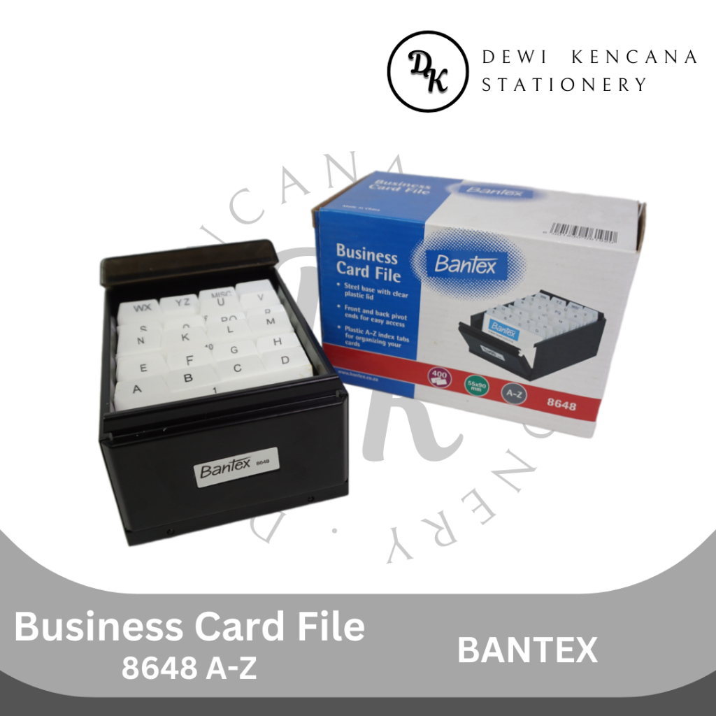 

Business Card Cases File Kapasitas 400 A-Z BANTEX 8648 / Tempat Kartu Nama