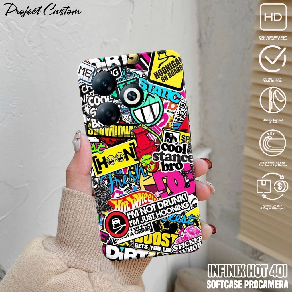 Case INFINIX HOT 40i - Casing Hp INFINIX HOT 40i ( GRAFF ) Silikon Hp INFINIX HOT 40i - Softcase Hp 