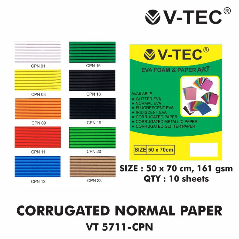 

Corrugated Normal Paper Type: VT 5711-CPN