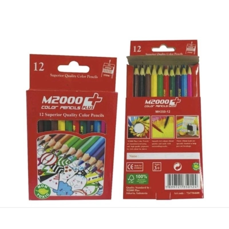 

Pensil Warna 1 set isi 12 M2000+