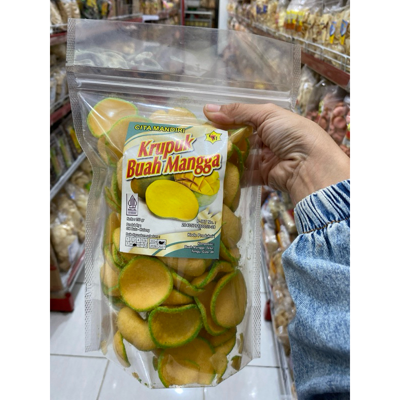 

Kerupuk Buah Rasa Mangga Berat 150 Gram