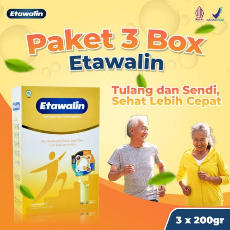

Paket 3 Etawalin - Susu Kambing Anti Tulang Keropos Kesehatan Sendi & Atasi Asam Urat Rematik
