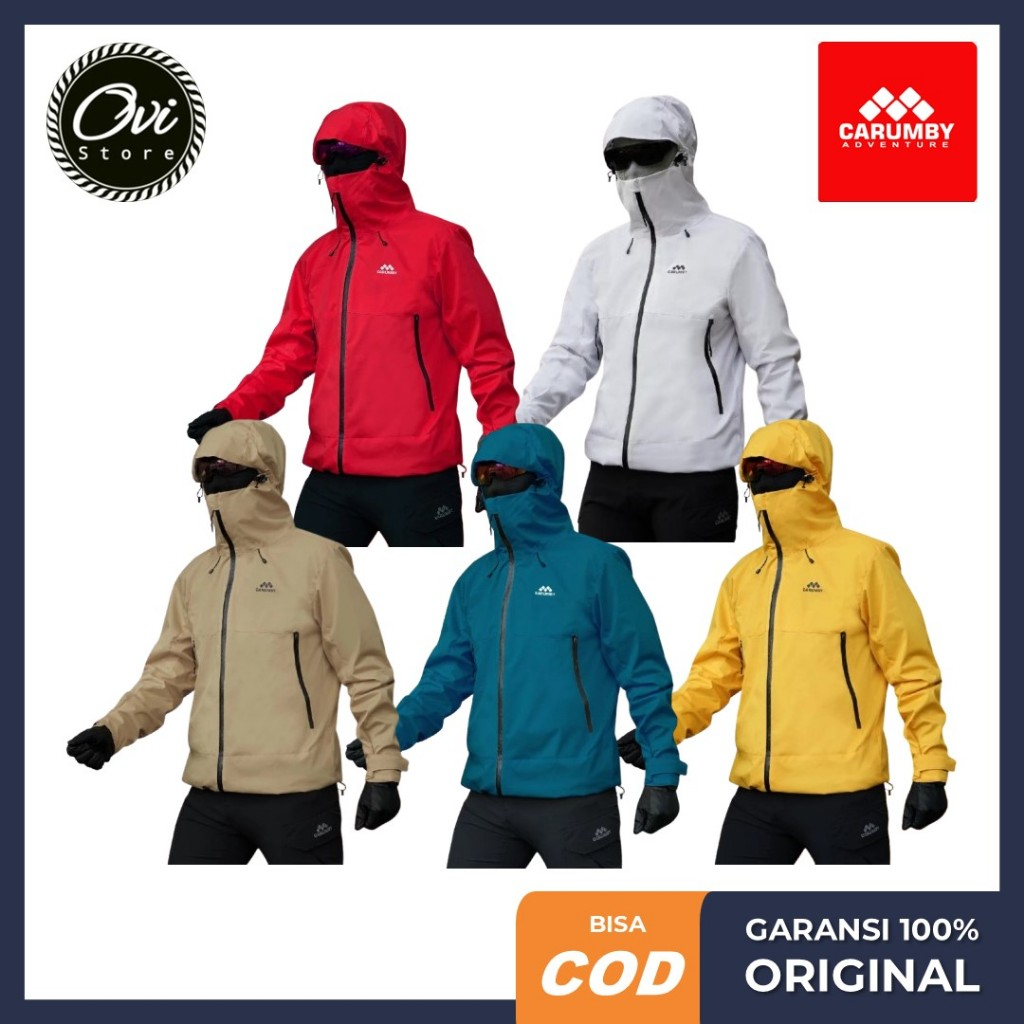 Jaket Gorpcore Carumby Monsoon New Waterproof Original