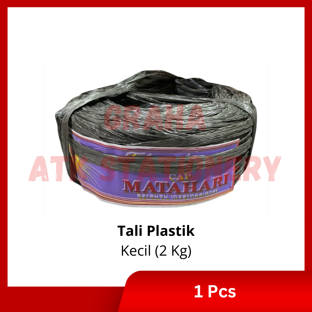 

Tali Plastik Hitam Kecil 2 Kg / Tali Polytape Hitam Matahari Kecil 2 Kg
