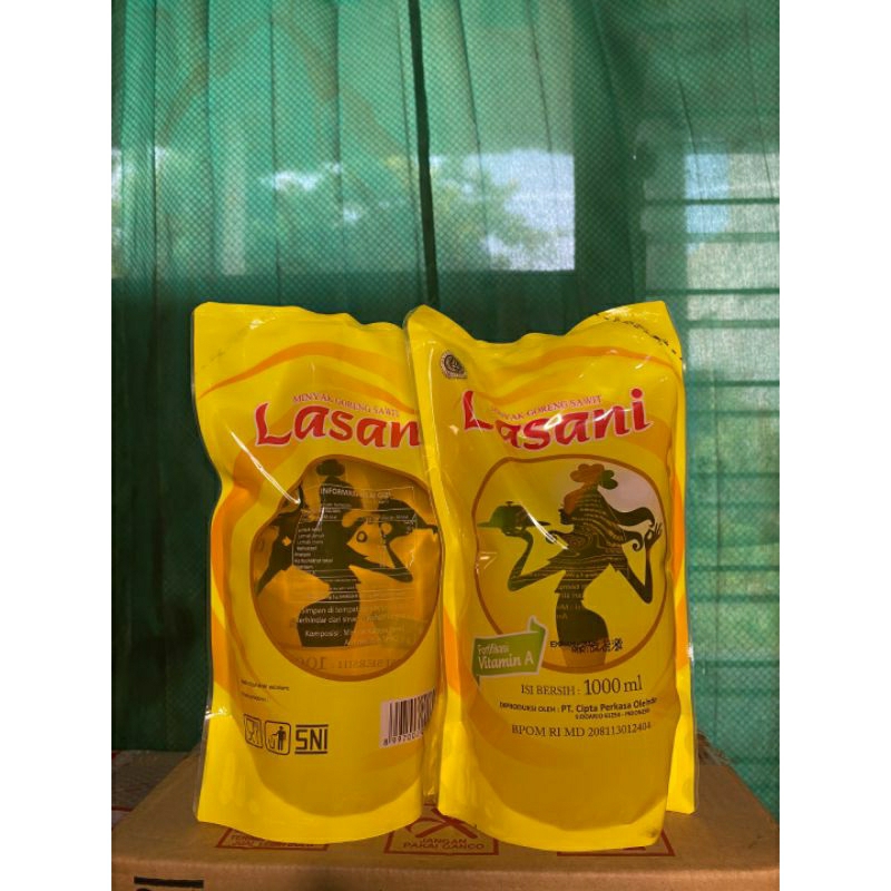 

minyak goreng lasani 1000ml/1Liter kemasan reffil