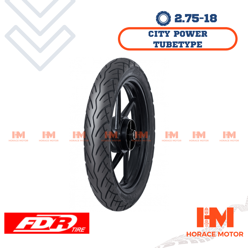 [HRC](bukan tubeless) FDR City Power 2.75/18 Ring 18 275/18 Ban Motor Tubetype Benen