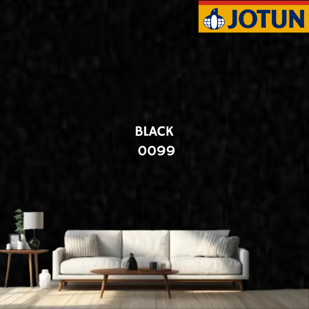 CAT TEMBOK INTERIOR JOTUN SERIES - BLACK 0099 (GALON)