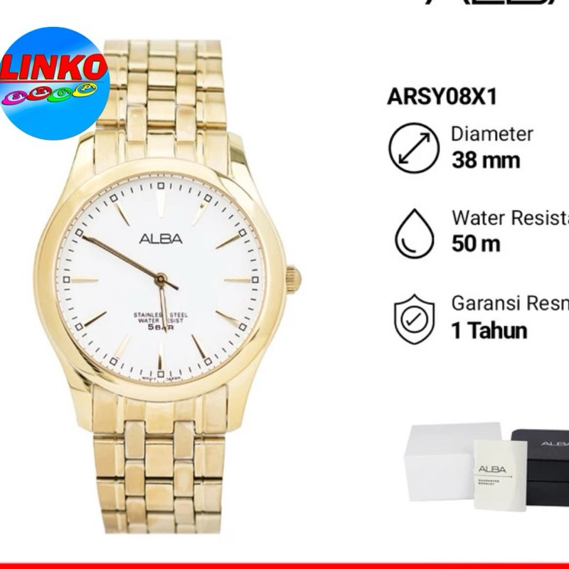jam tangan Pria ALBA original 100%