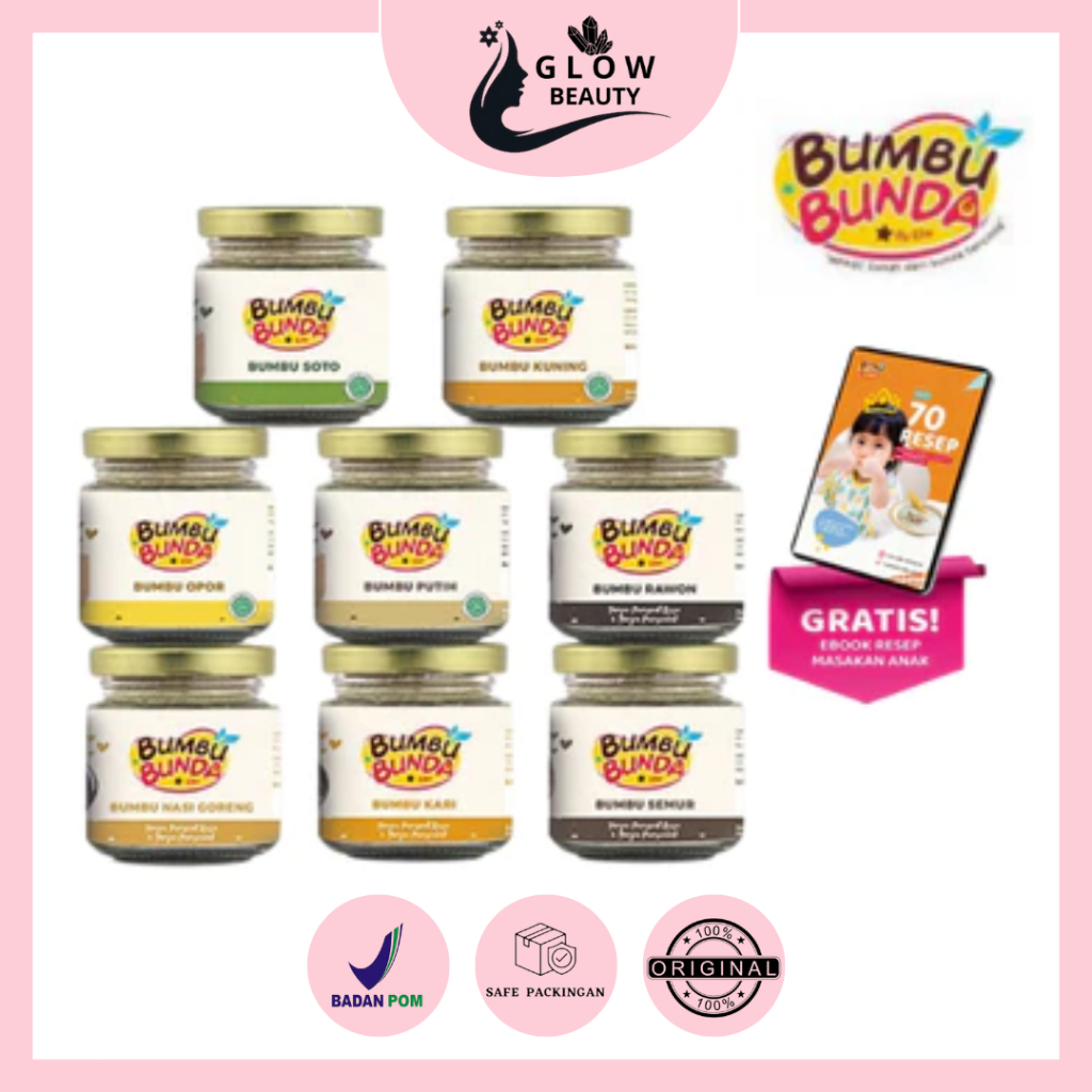 

BUMBU BUNDA ELIA ( BELI 1 GRATIS 1 ) BUMBU Non MSG / Bumbu MPASI / Kaldu MPASI / Kaldu Bayi / Bumbu Soto Bumbu Opor Bumbu Putih Bumbu