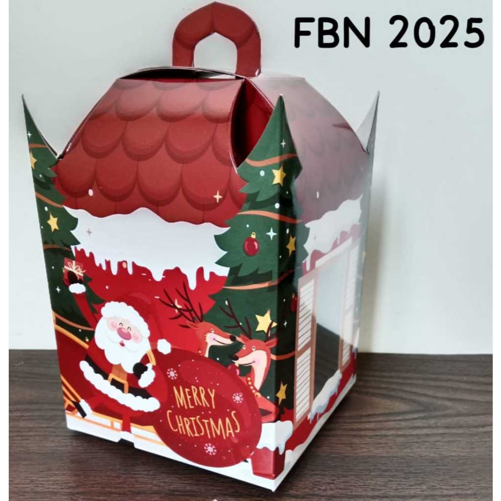

10 PCS BOX HAMPERS KOTAK NATAL DUS DOS KUE KERING EDISI NATAL KARDUS KUKER