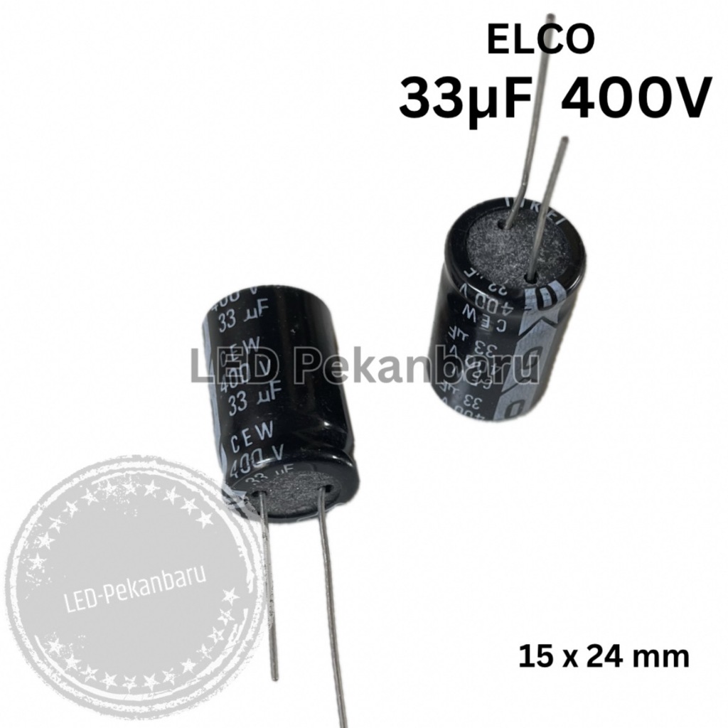 ELCO 33UF 400V 33 UF 400 VOLT CAPASITOR