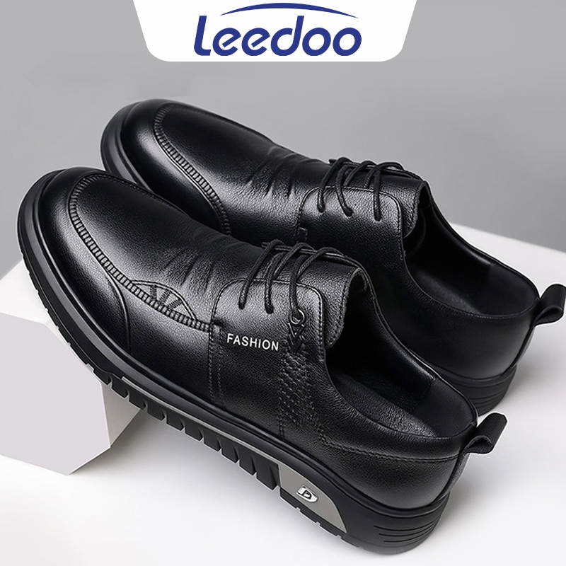 DISKON Leedoo Sepatu Pria Casual Sepatu Formal Sepatu Pantofel Cowok Sepatu Kulit Kerja Sneakers