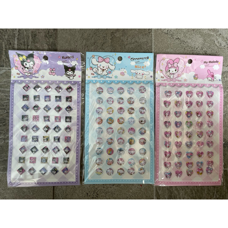 

Stiker3D premium Nail sticker labubu capybara sanrio