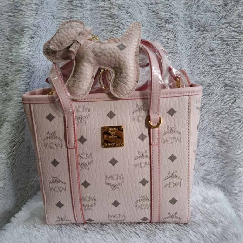 MCM pink tote