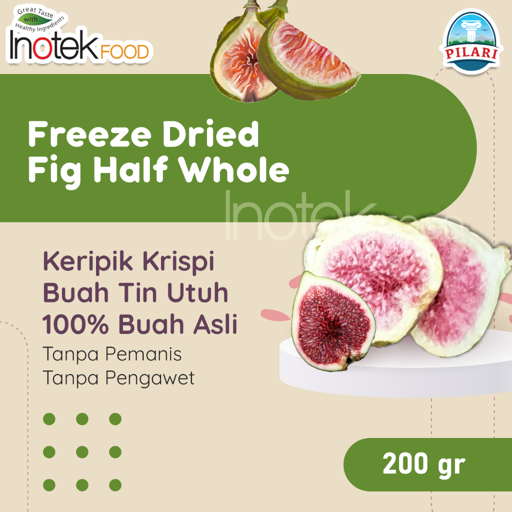 

FREEZE DRIED FIG HALF WHOLE @200GR – BUAH TIN ASLI