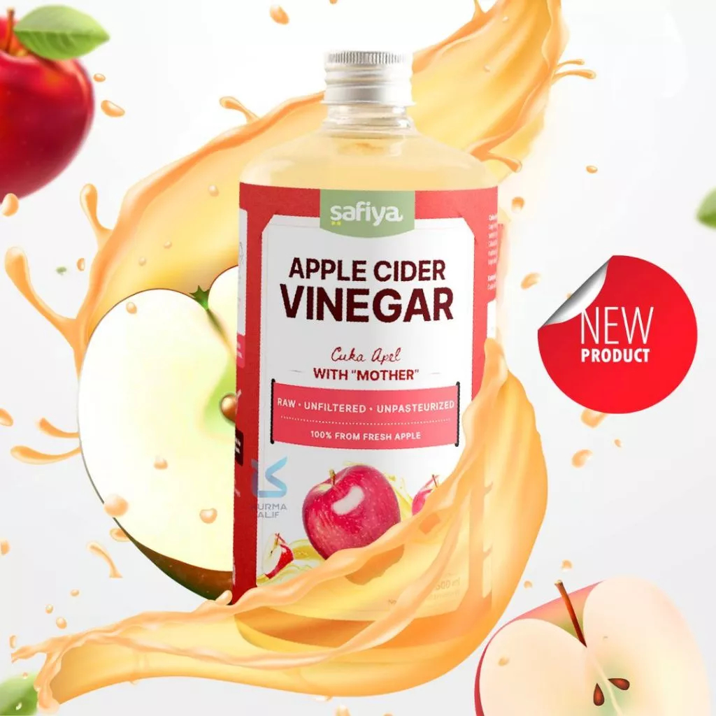 

Cuka Apel Safiya 500 ml Fresh 100% Diet Detoks Alami Bragg Apple Cider Vinegar With Mother
