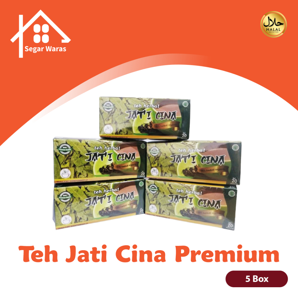 

Teh Jati Cina Celup Premium 5 Box Daun Senna Pelangsing (Diet) Peluluh Lemak