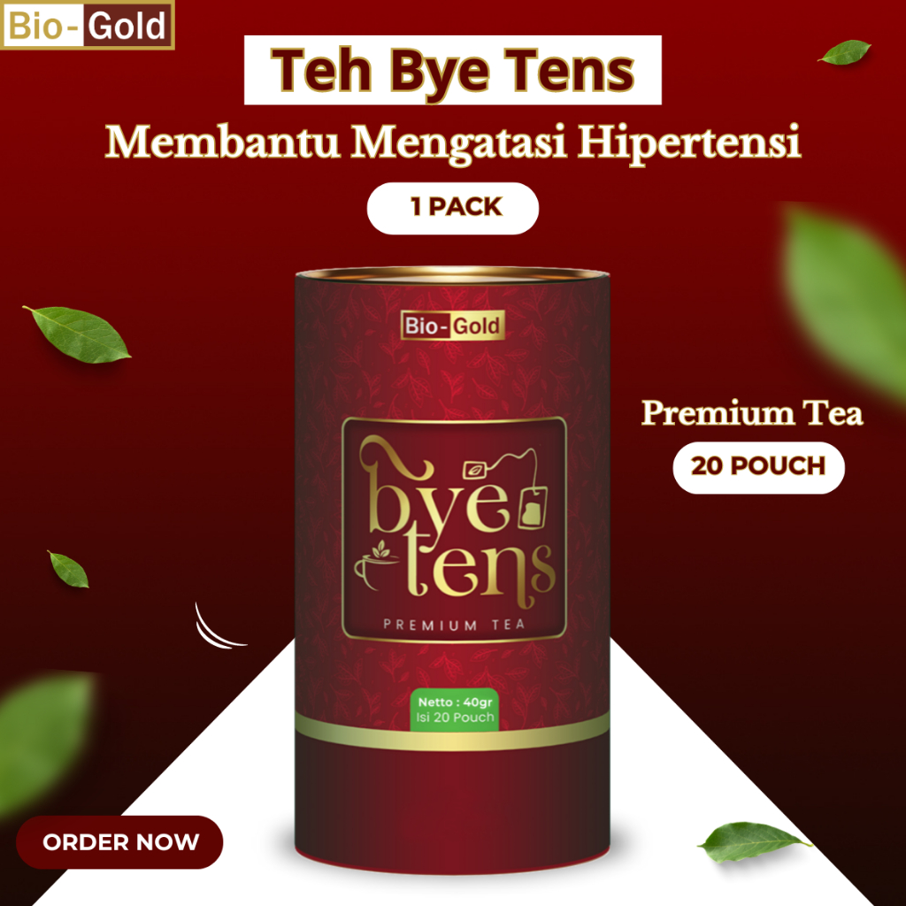 

PAKET HEMAT 1 TEH BYE TENS BIO GOLD Premium Tea Herbal Alami Membantu Mengatasi Hipertensi