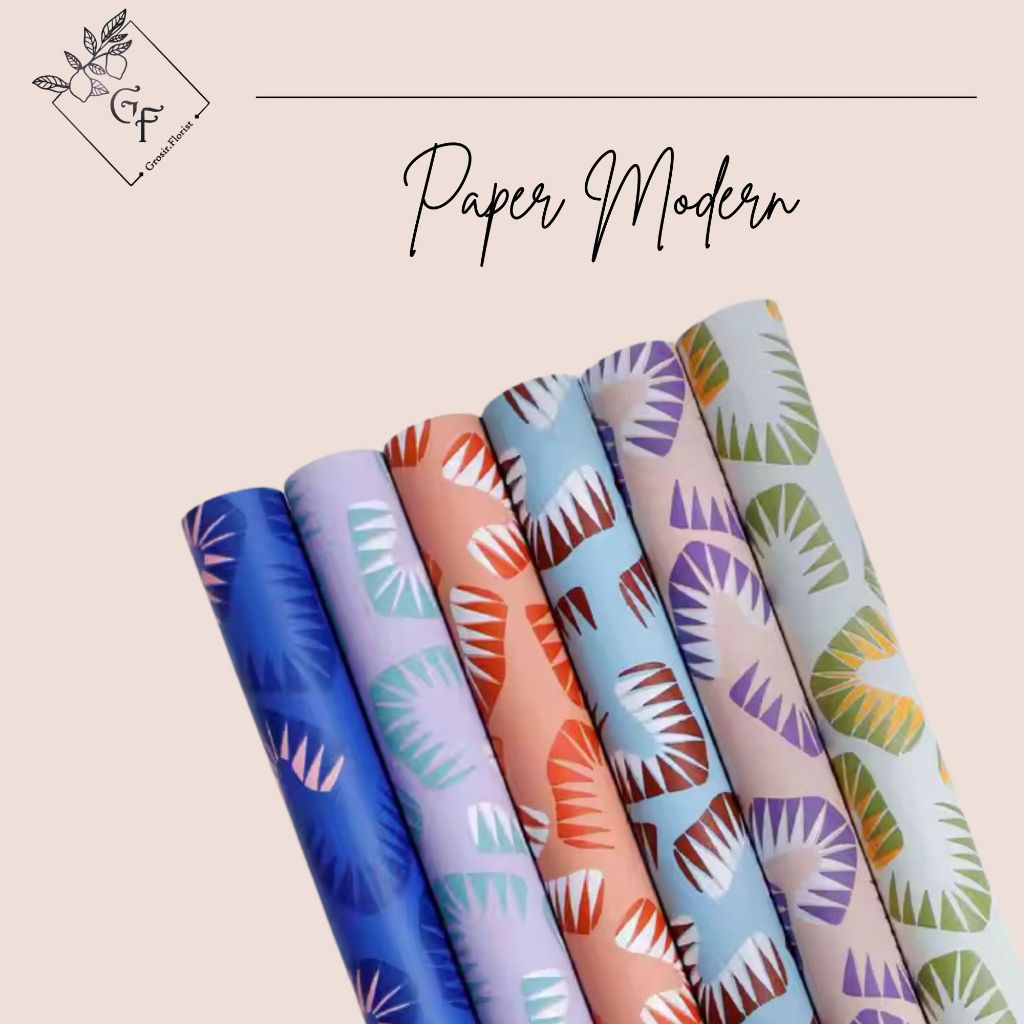 

TERLENGKAP WRAPPING PAPER MODERN WATERPROOF KERTAS BUKET FLOWER BOUQUET HAMPERS IMPORT PREMIUM