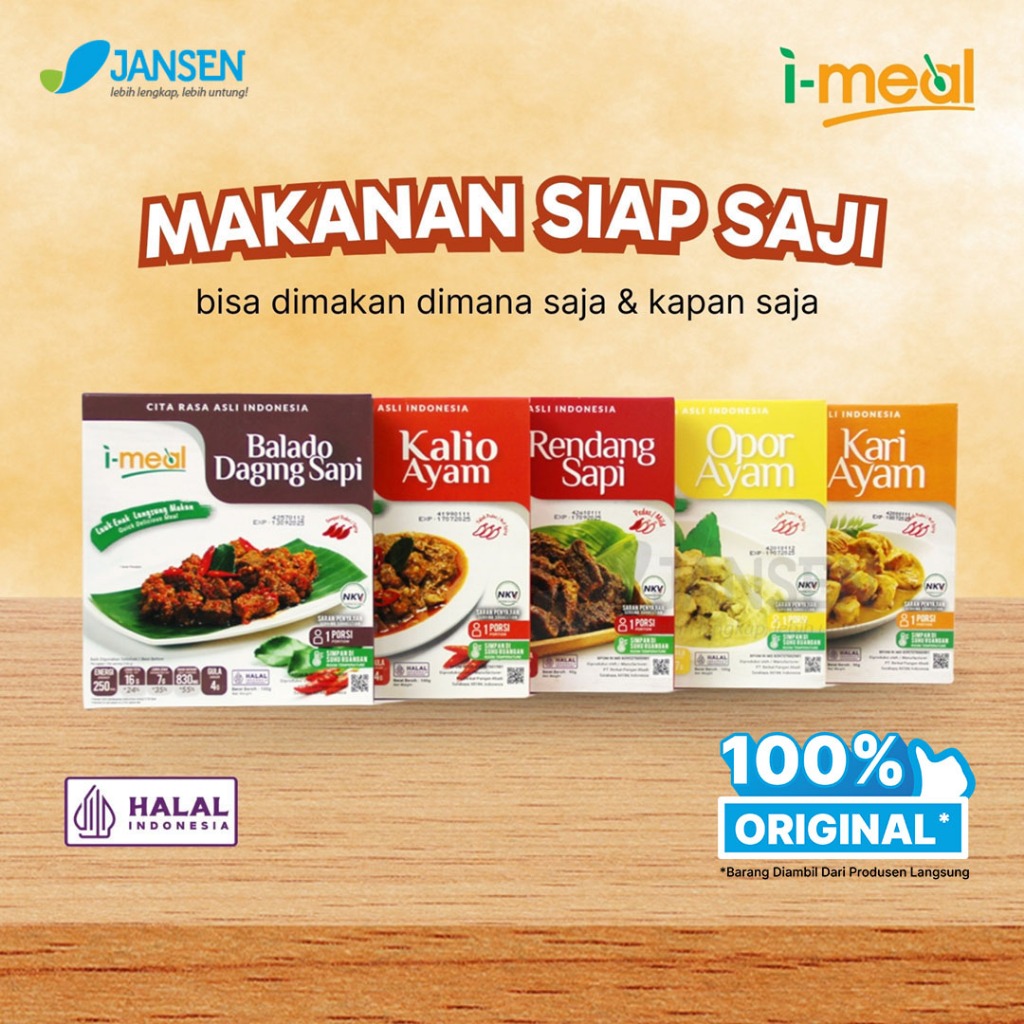 

I - meal Makanan Siap Saji - I Meal Lauk Instan Tahan Lama