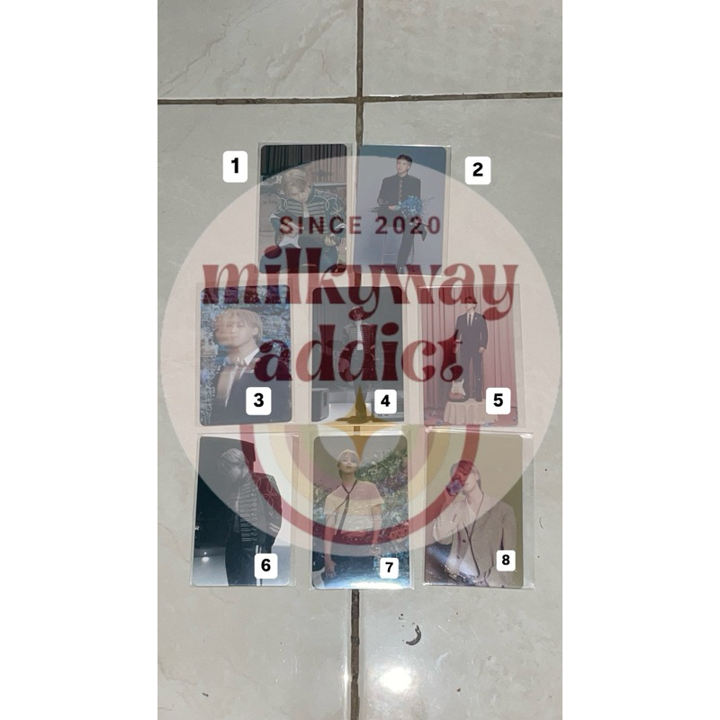 BTS JIMIN LUCKY DRAW PHOTOCARD MUSE ALBUM