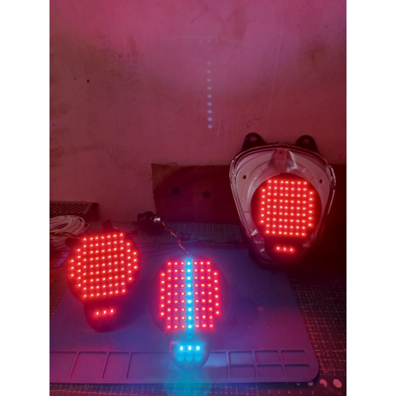 lampu led running stoplamp running scoopy Fi 2013-2016 10mode