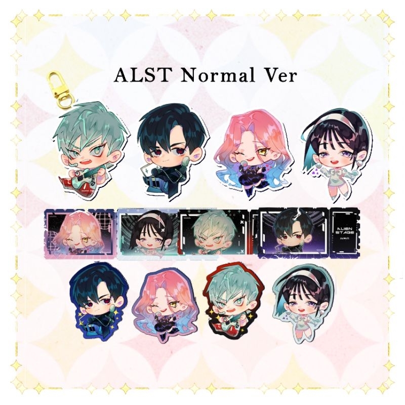 Alien stage Normal Ver Keychain Sticker Ticket