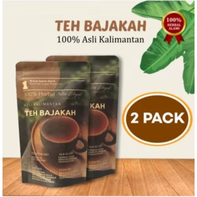 

TEH BAJAKAH, putra Dayak. teh celup isi 20. asli Kalimantan, herbal tea.