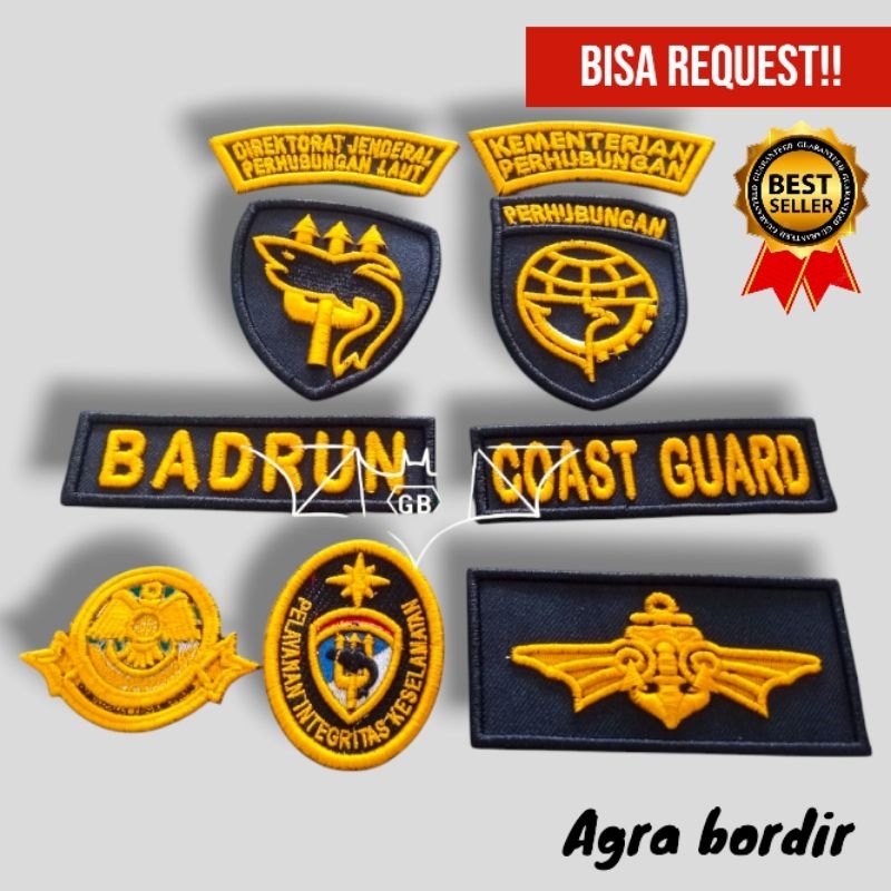 TERBARU Bordir Coast Guard timbul