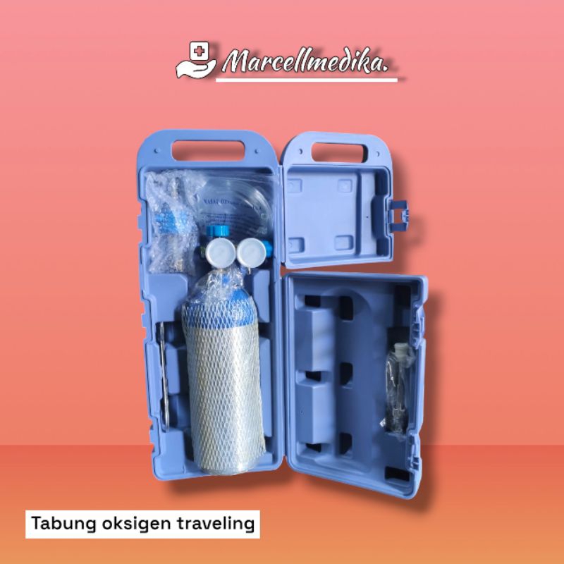 TABUNG OXYGEN TRAVELING 2 LITER / OKSIGEN PORTABLE TRAVELING 2L